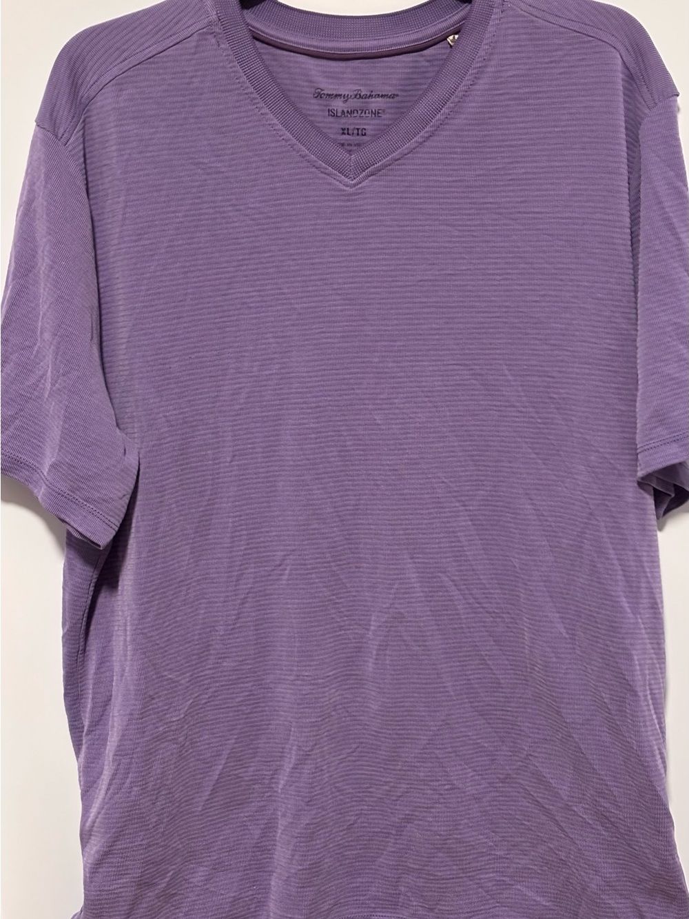 Tommy Bahama Lavender V-Neck Short Sleeve Tee